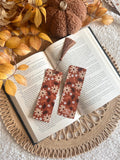 fall coquette floral bookmark