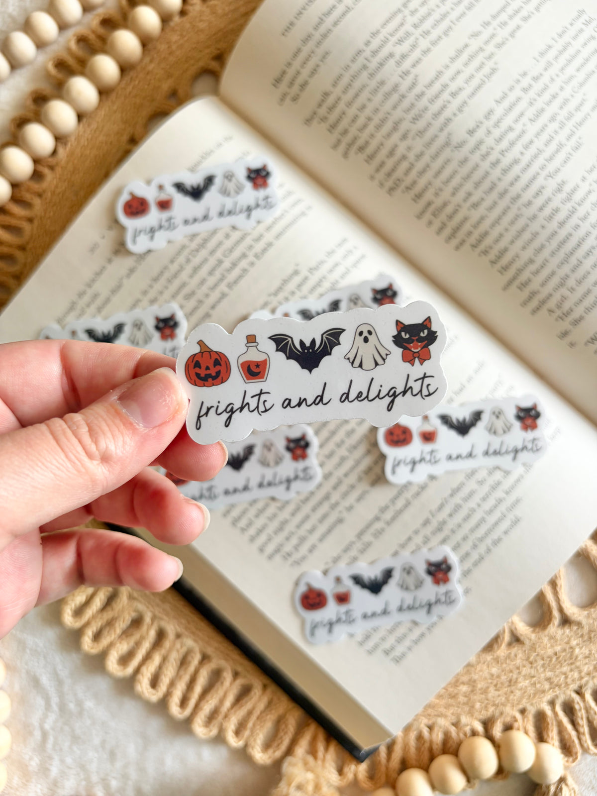 frights and delights sticker