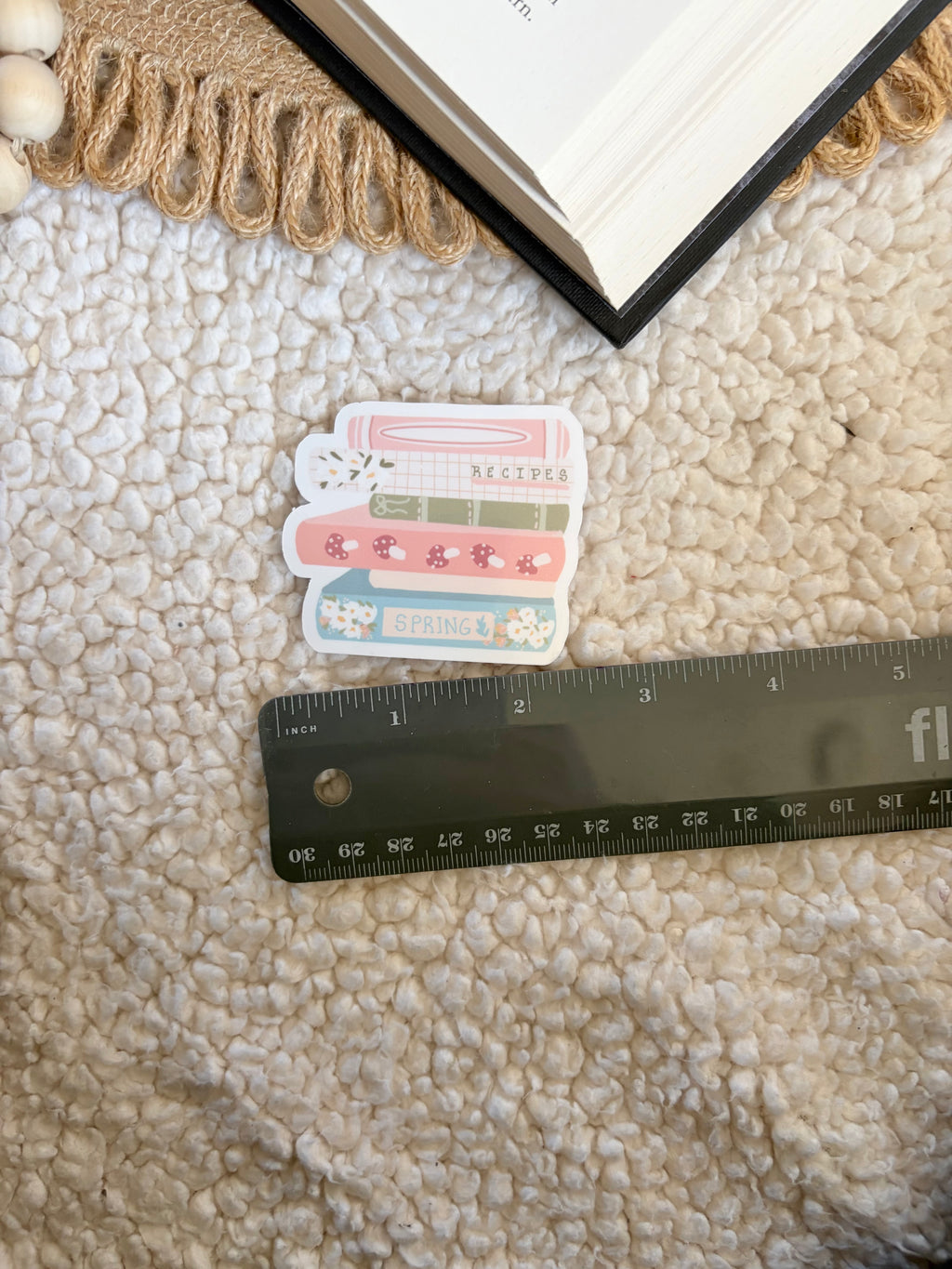spring bookstack sticker