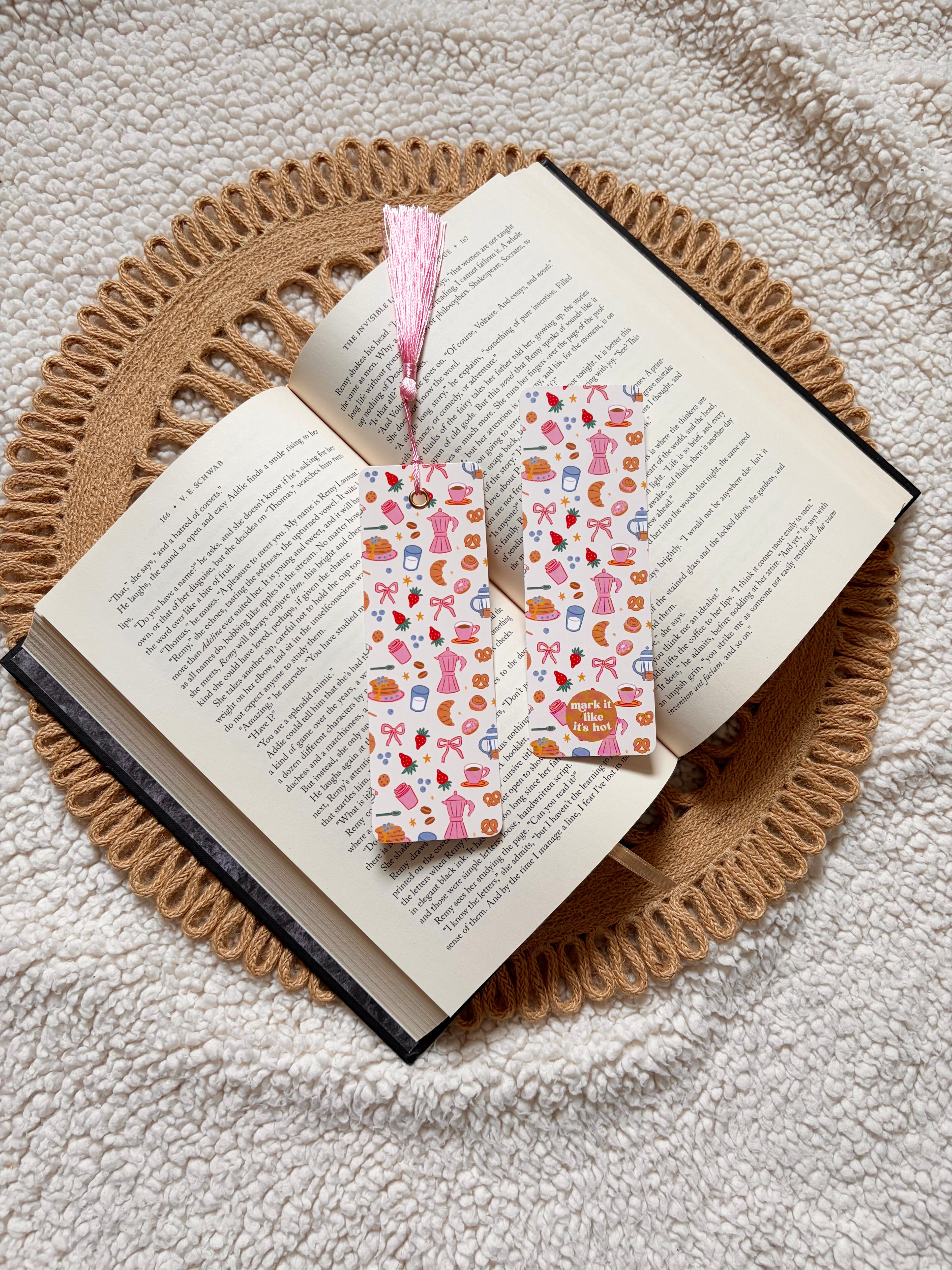 galentine brunch bookmark