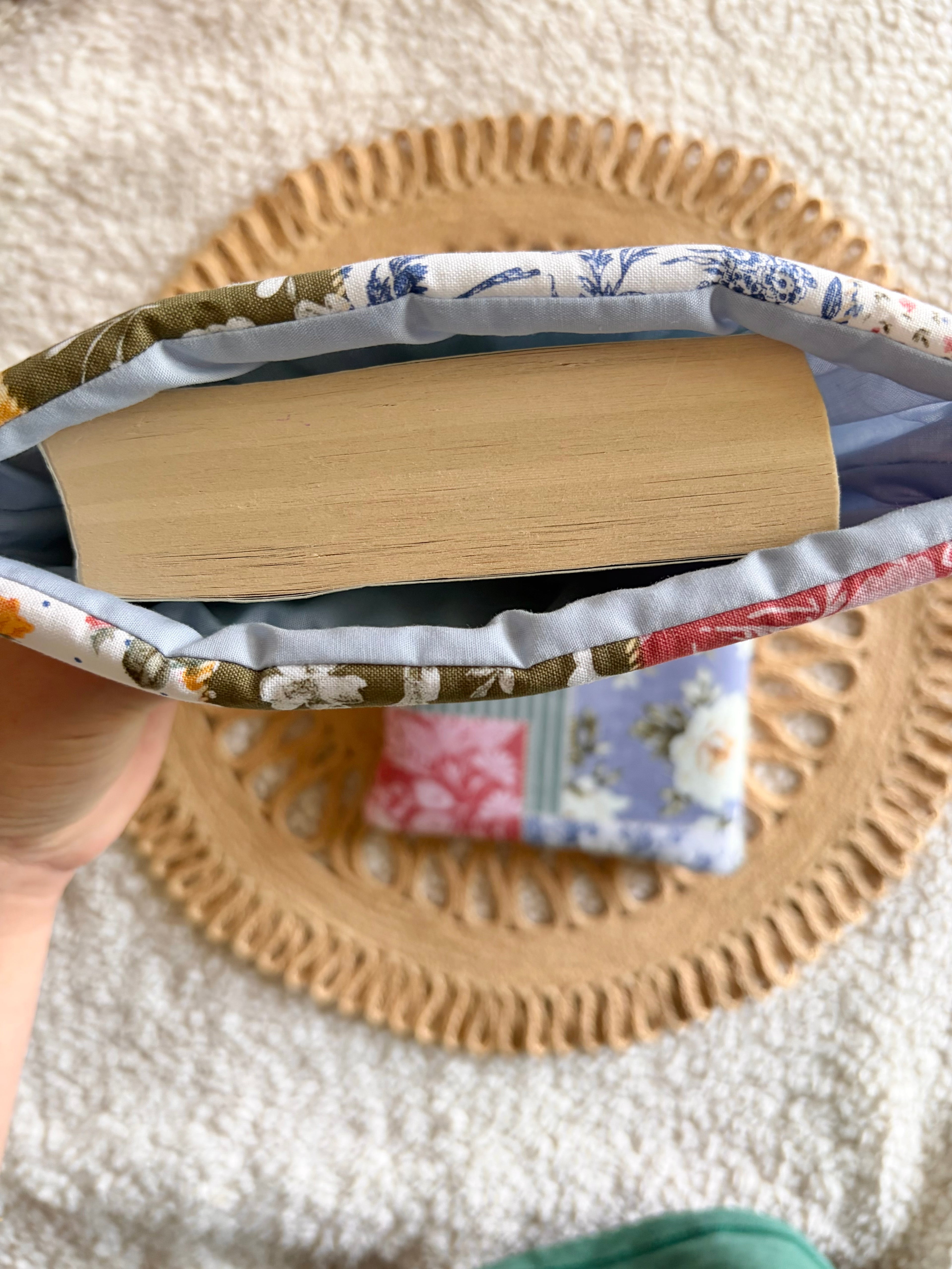 floral patchwork book & kindle sleeve