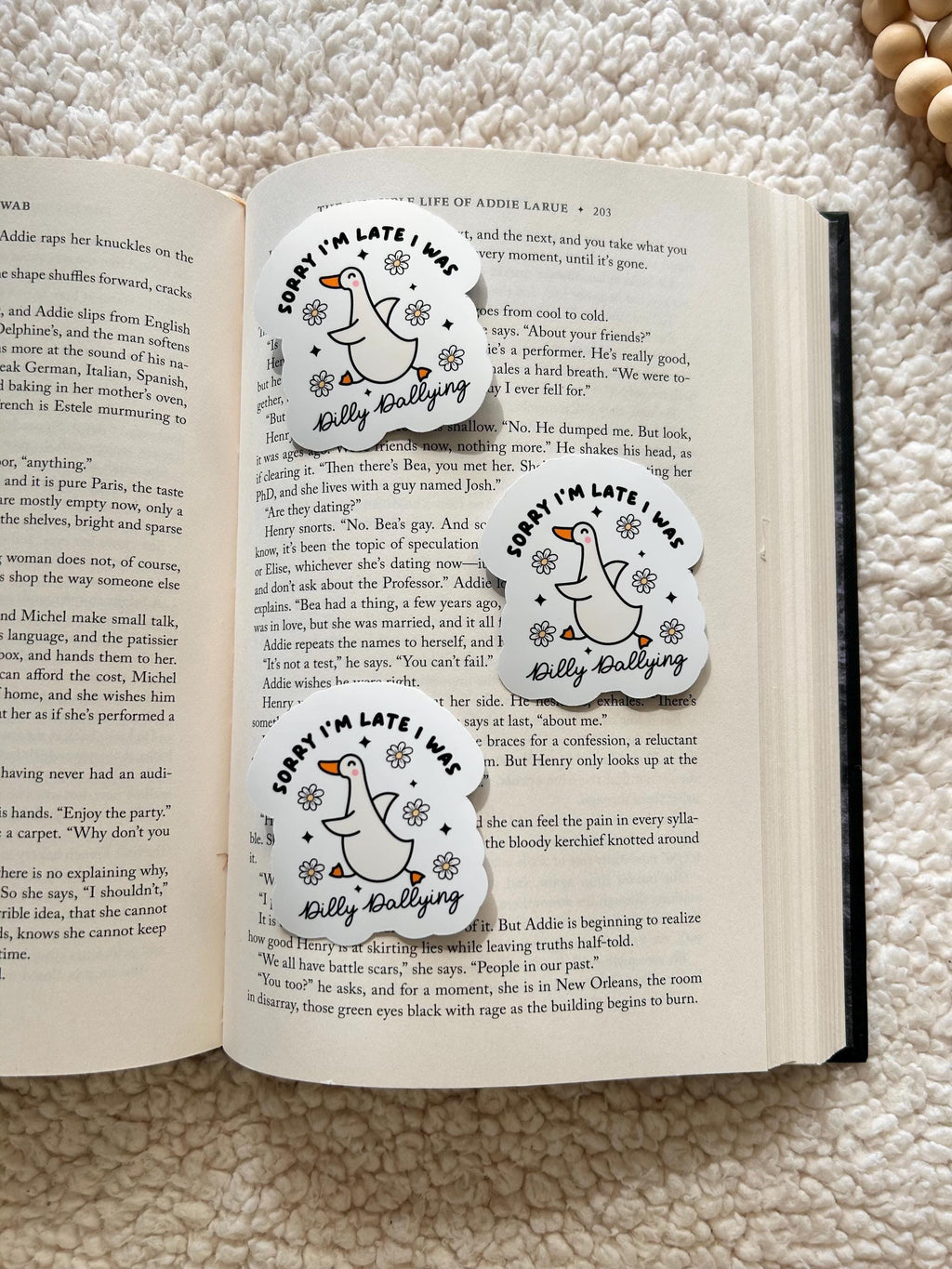 dilly dallying sticker