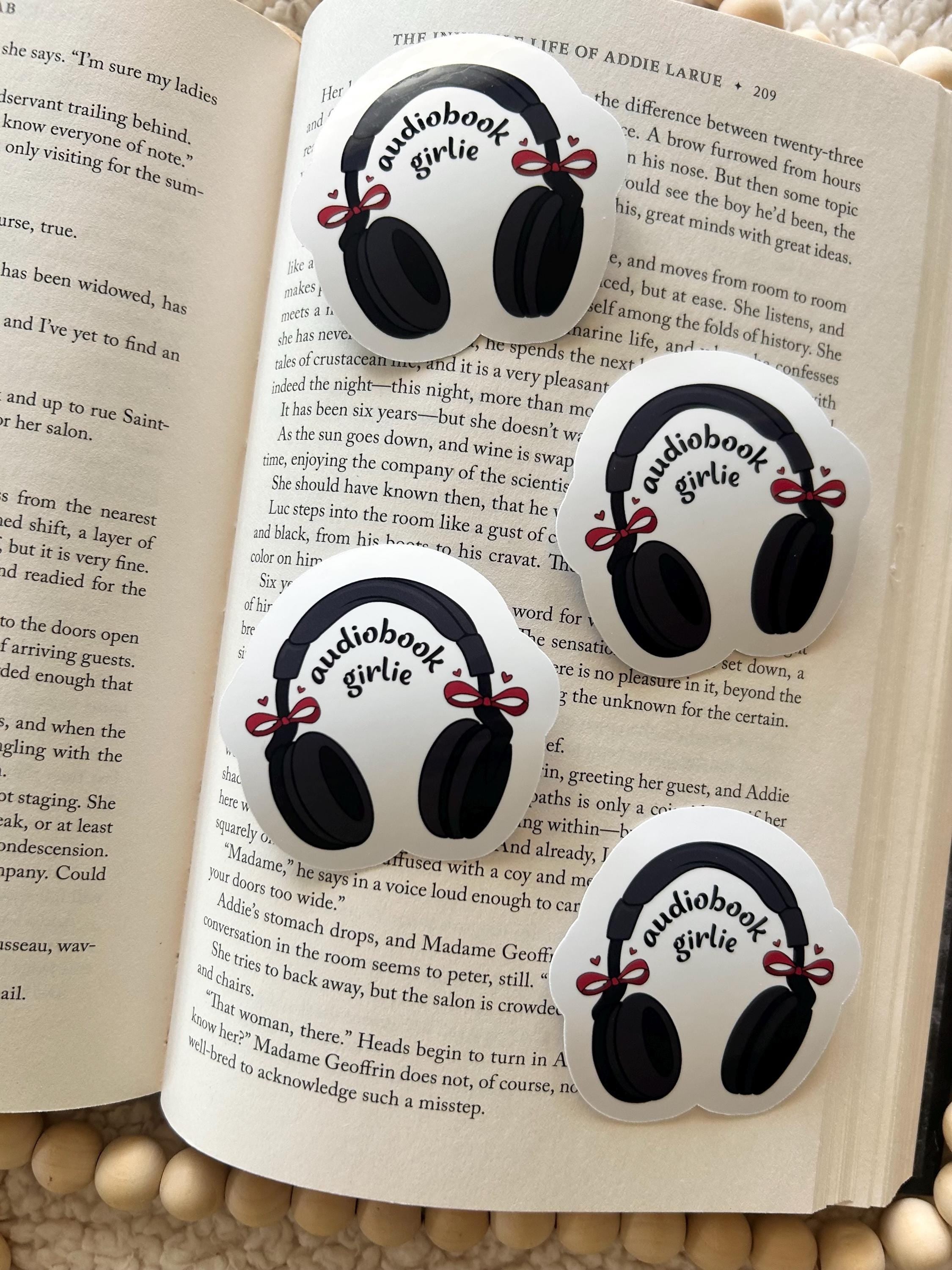 audiobook girl sticker