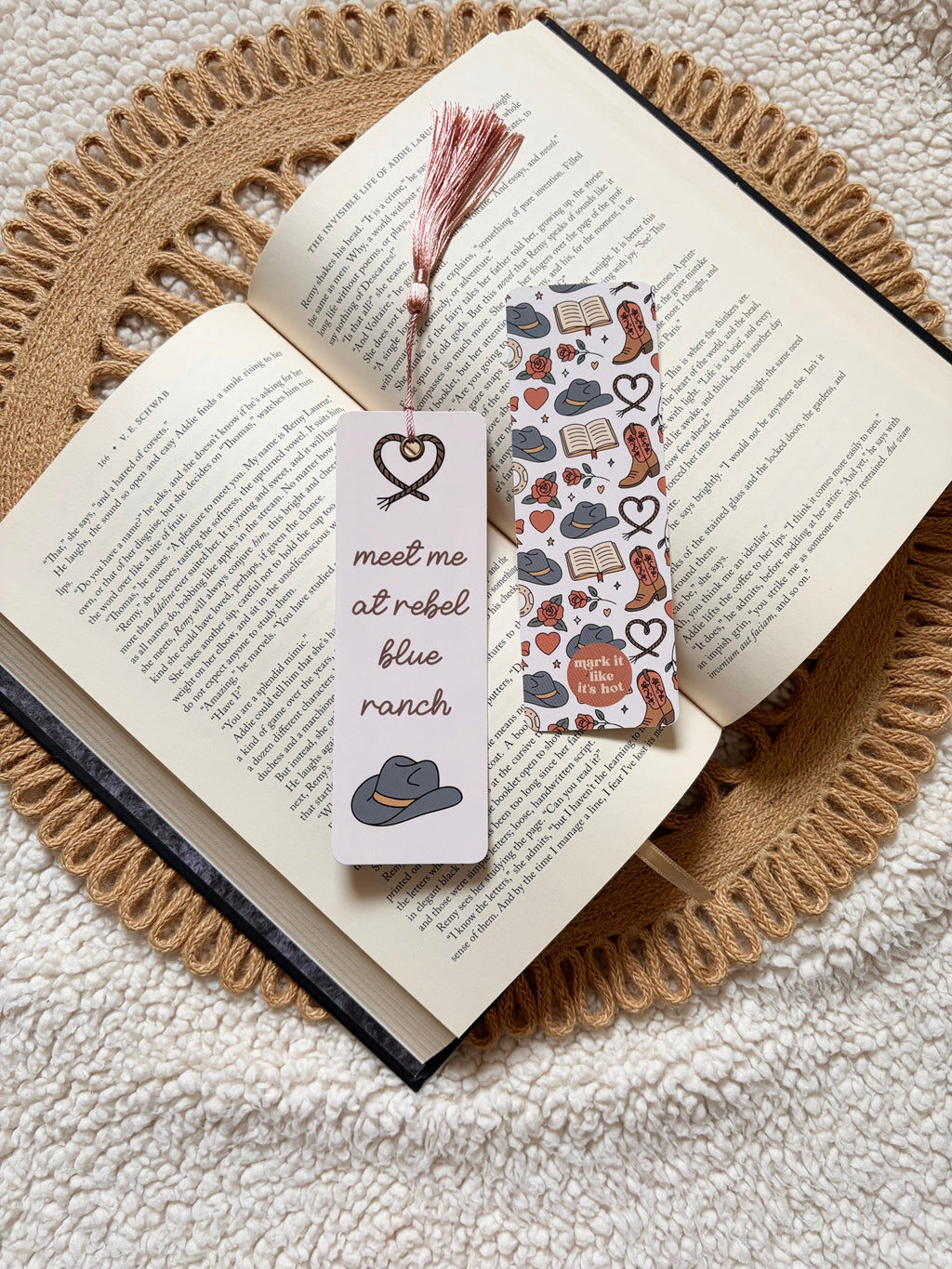 meet me at rebel blue ranch bookmark