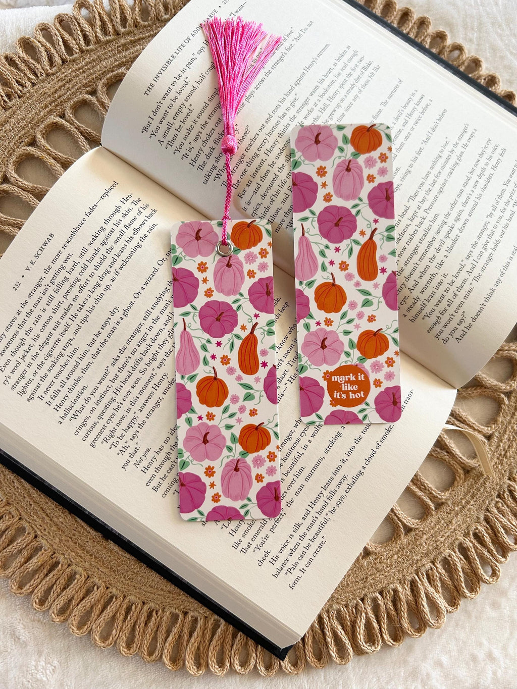 pink pumpkin bookmarks