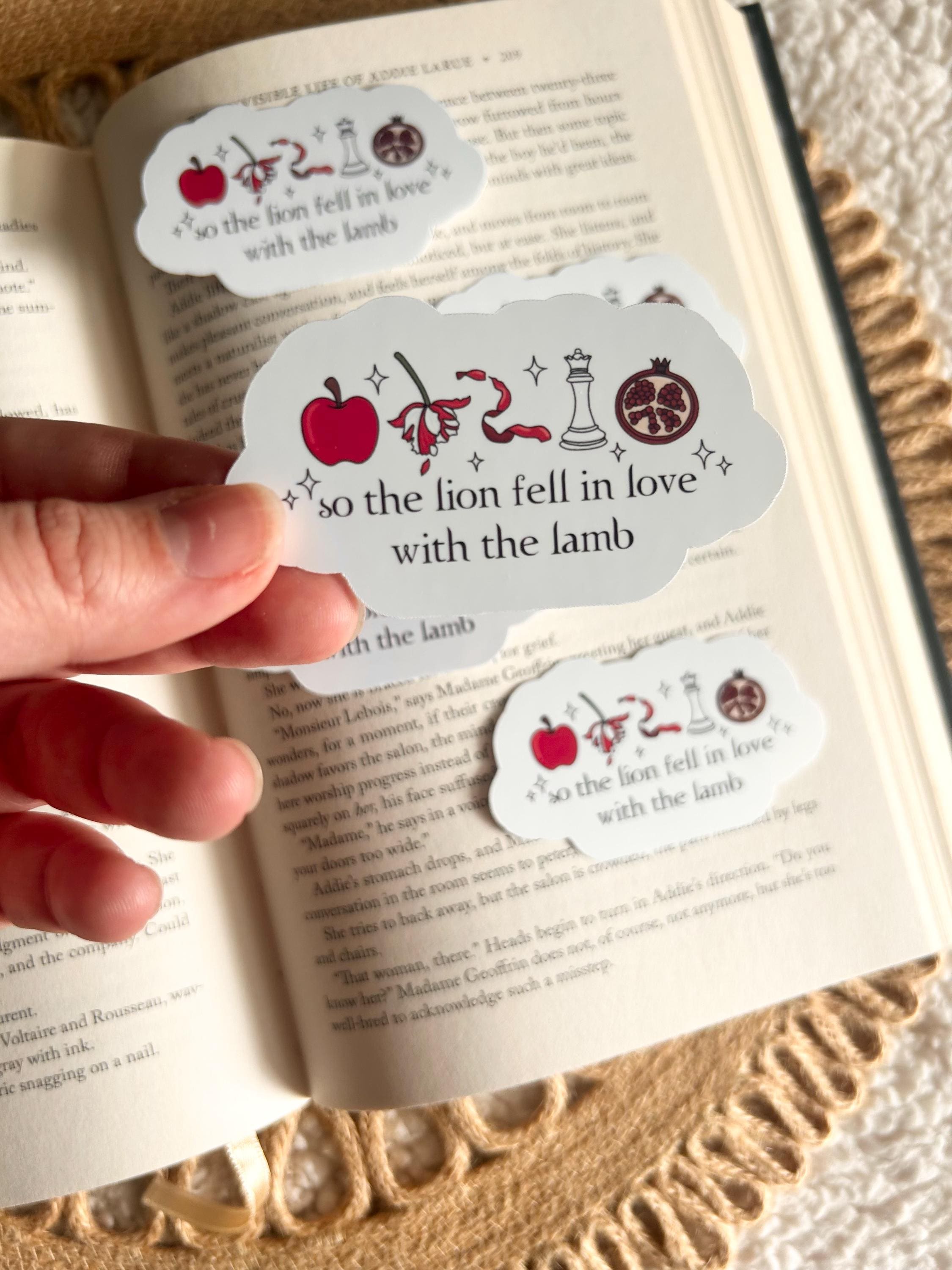 lion fell in love with the lamb sticker