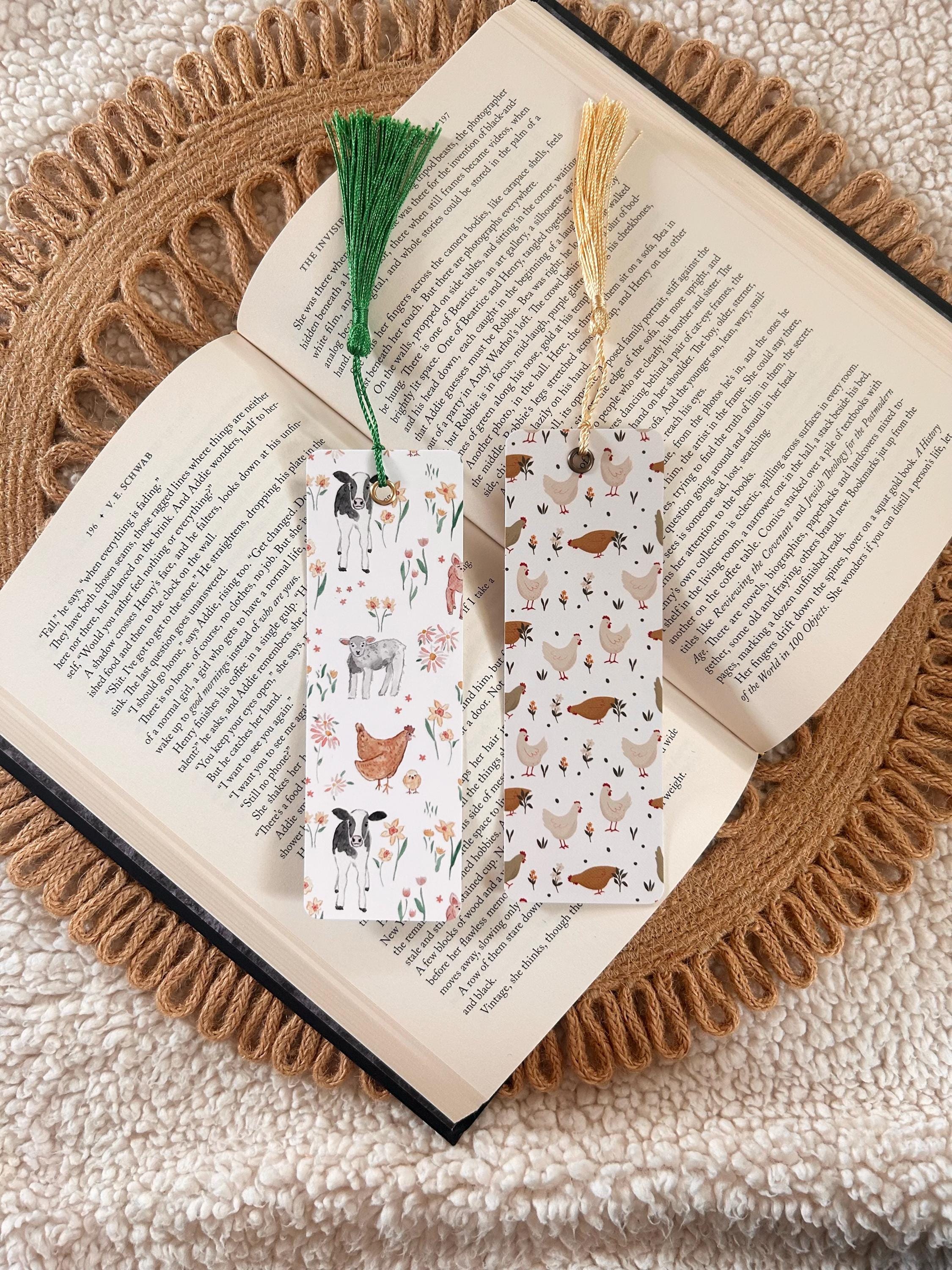 farm animals bookmark