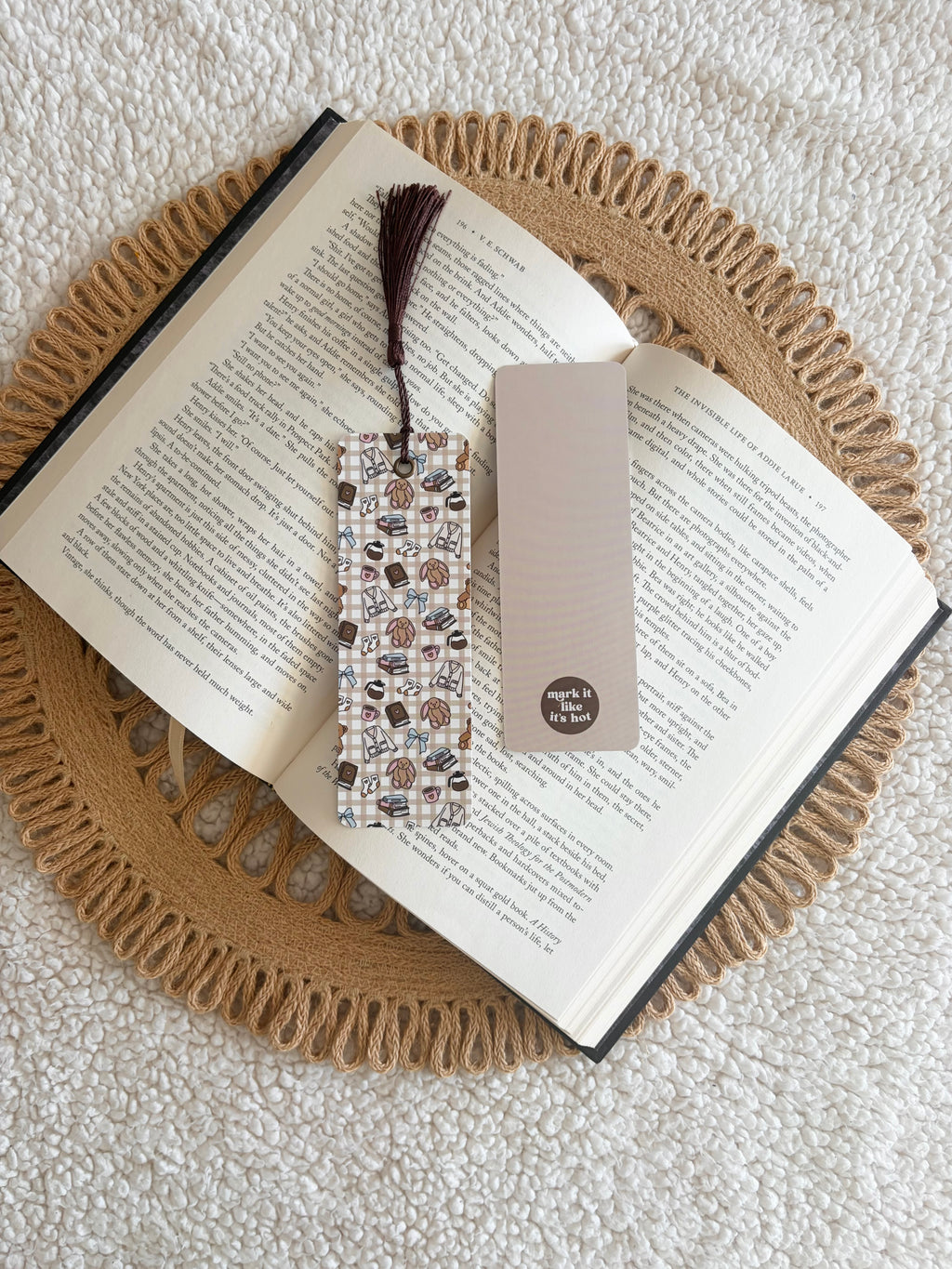cozy at home bookmark