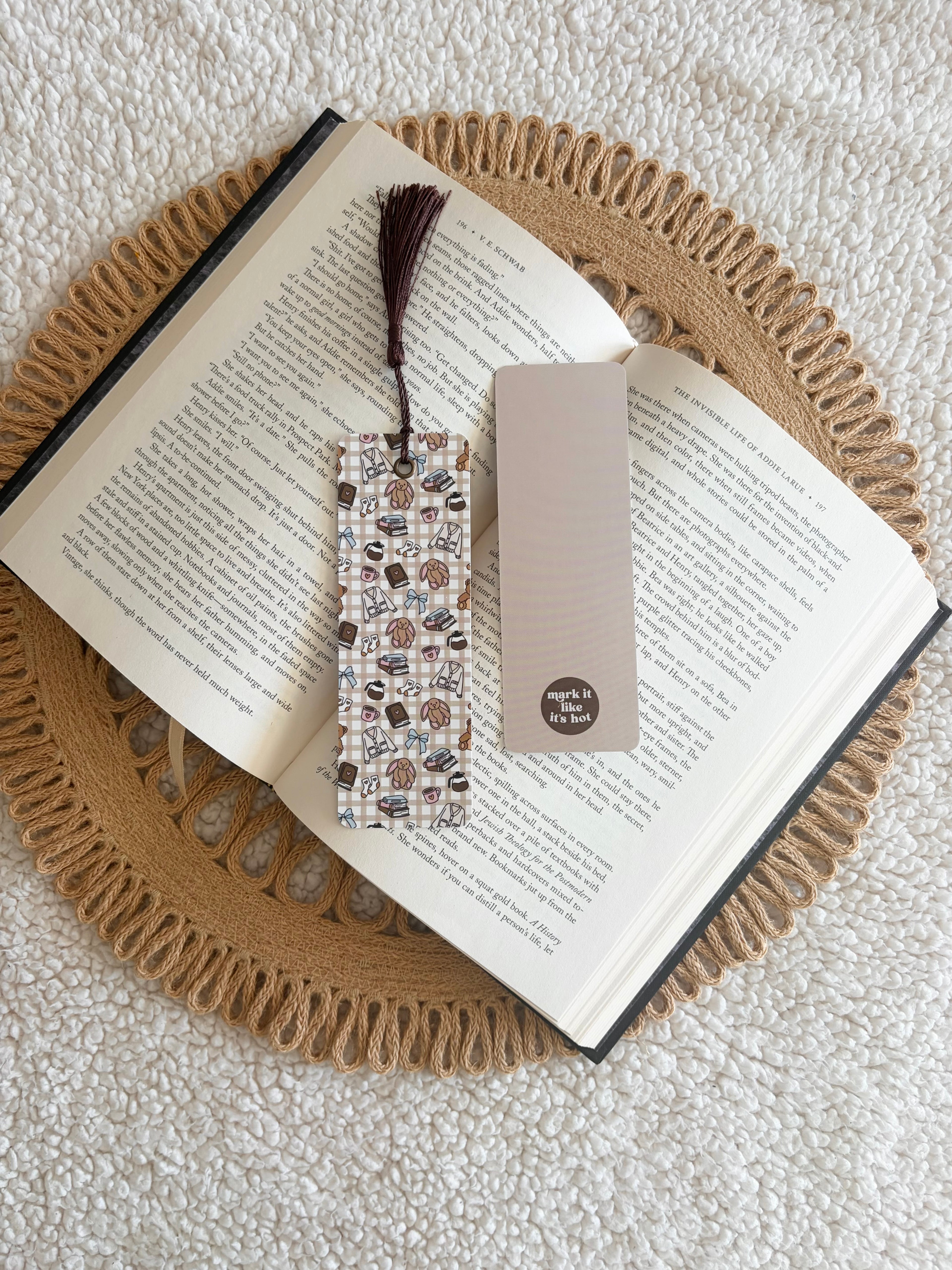 cozy at home bookmark