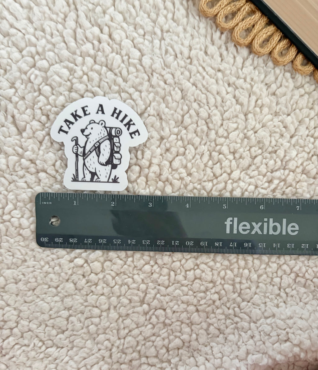 take a hike sticker