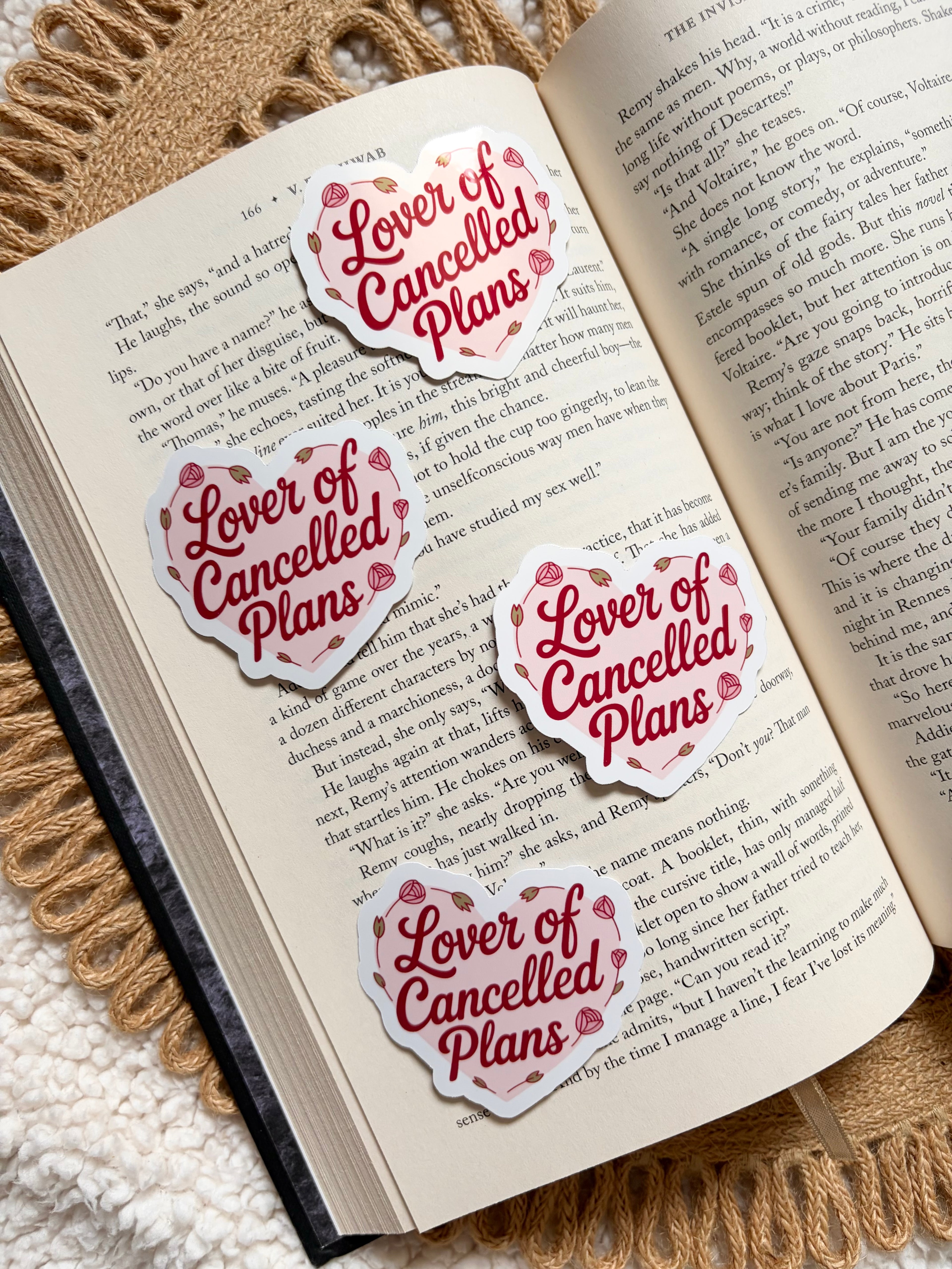 lover of cancelled plans sticker