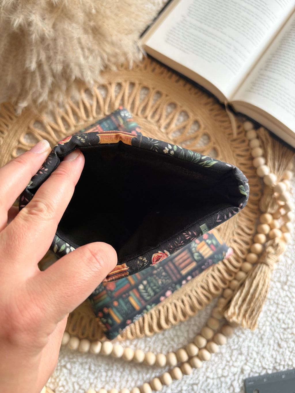 dark academia bookshelf book & kindle sleeve