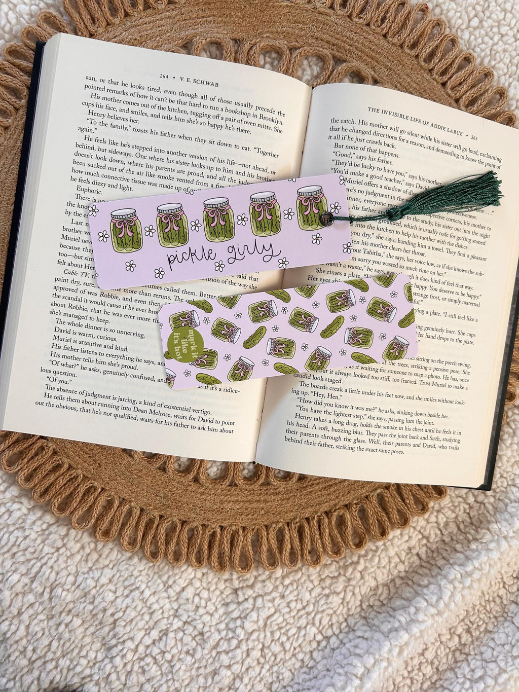 pickle girly bookmark