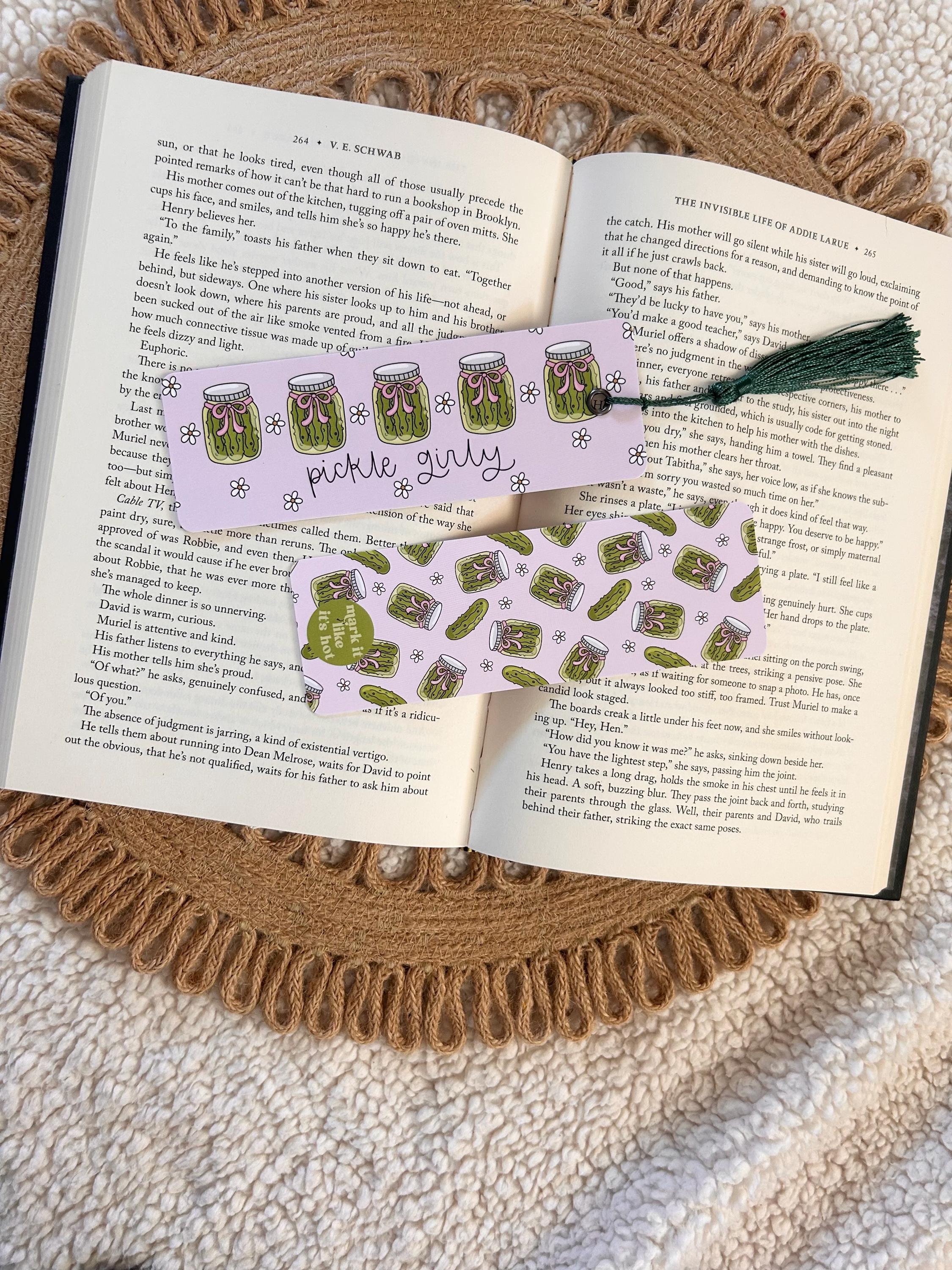 pickle girly bookmark