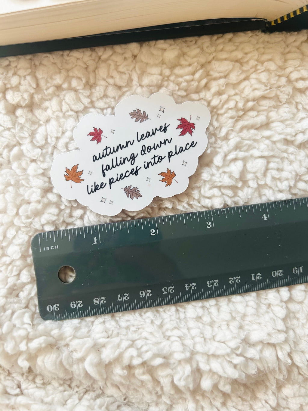 autumn leaves falling sticker
