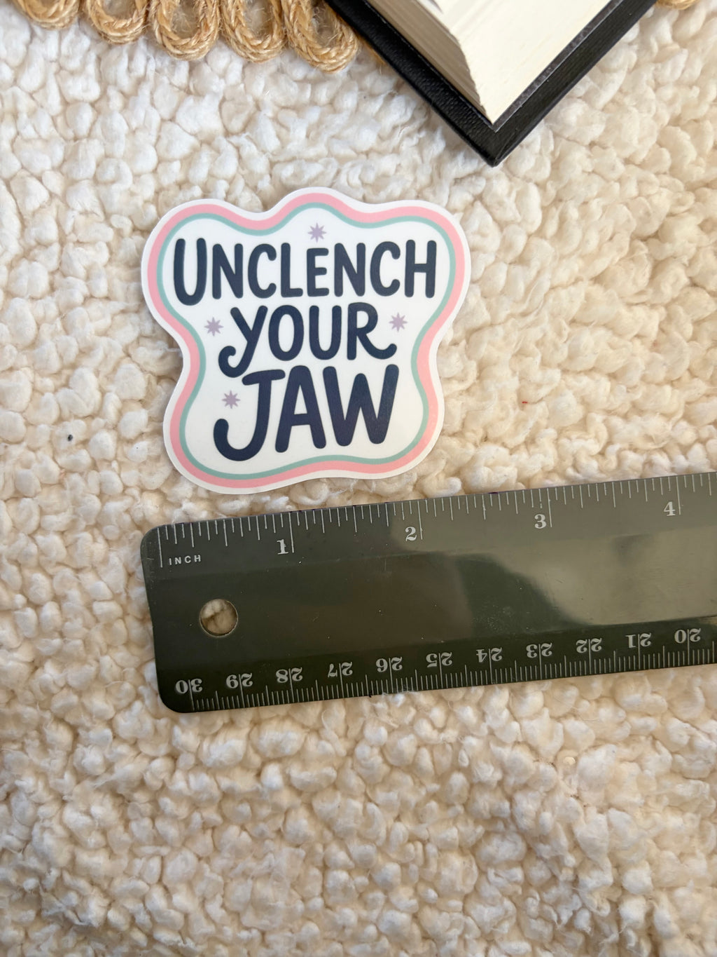 unclench your jaw sticker
