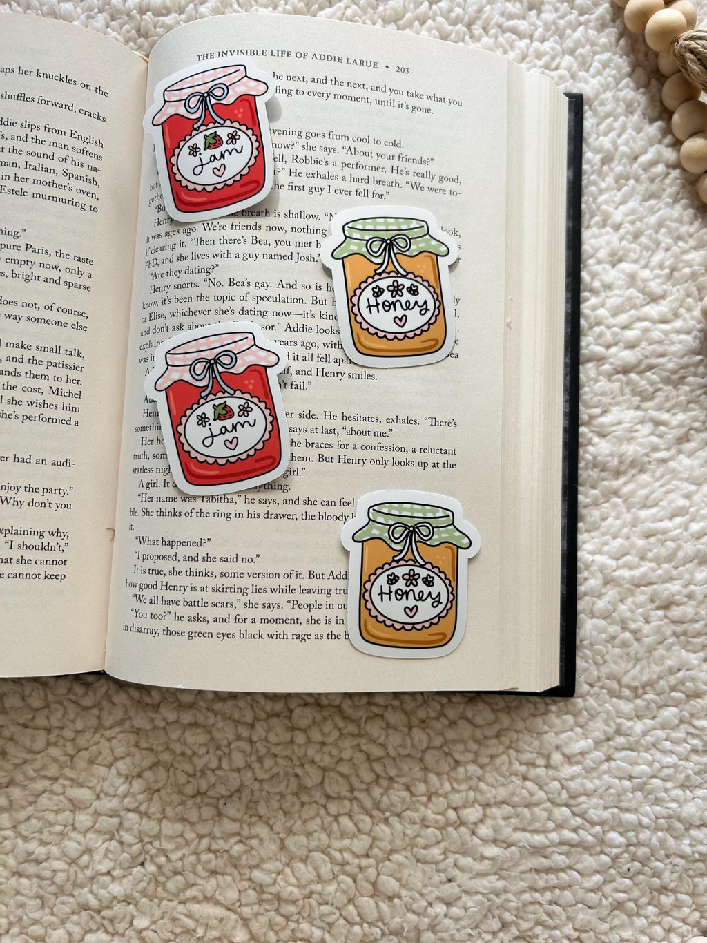 honey and jam jar sticker