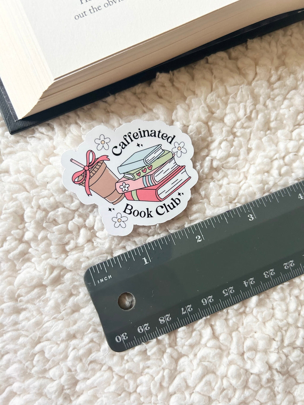 caffeinated book club sticker