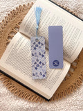 blue shells & bows bookmark