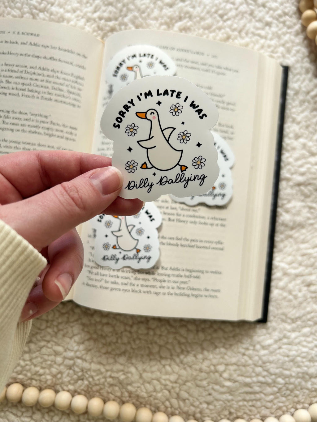 dilly dallying sticker