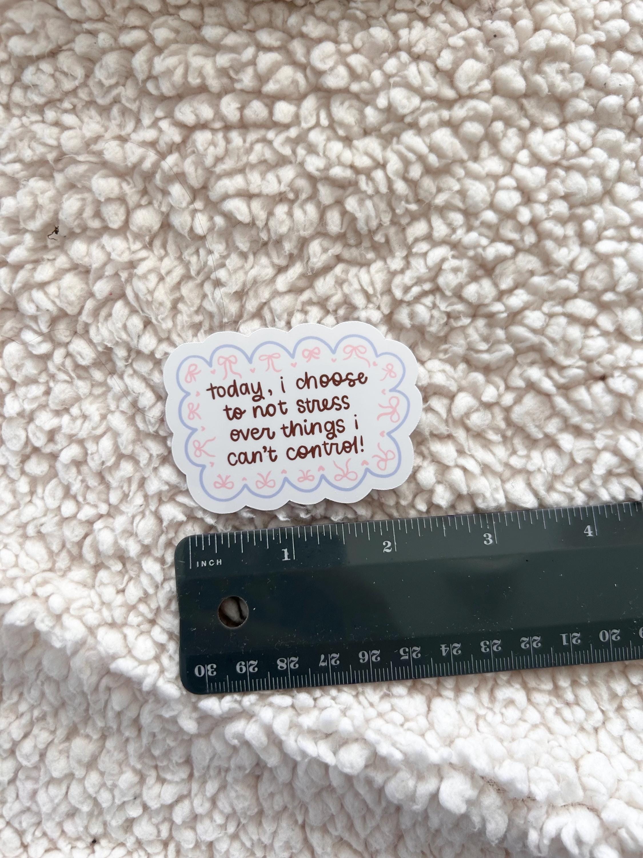 today I am not stressing sticker
