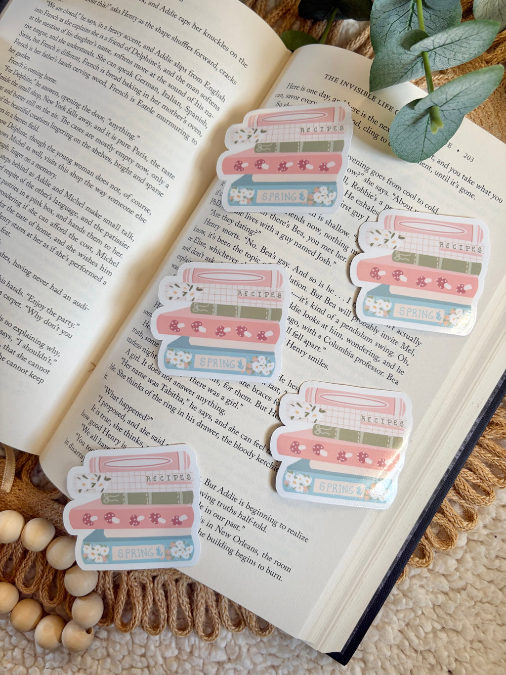 spring bookstack sticker
