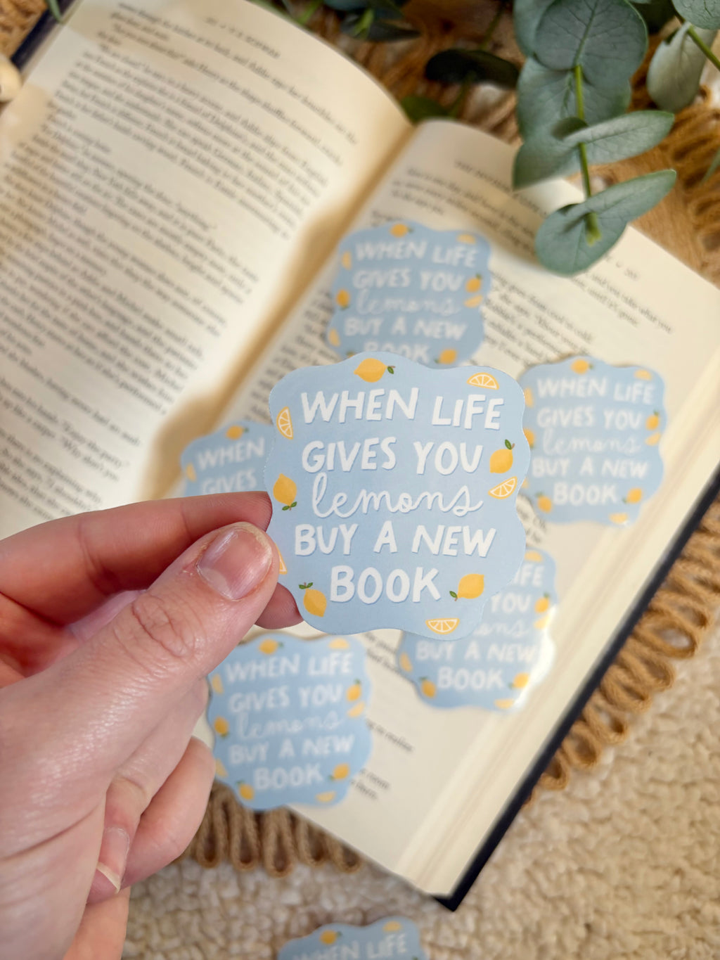 when life gives you lemons buy books stickers
