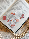 6 mini cozy fall stickers pack