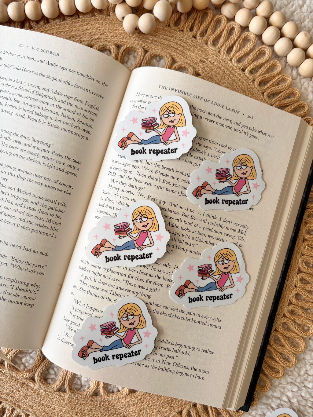book repeater sticker