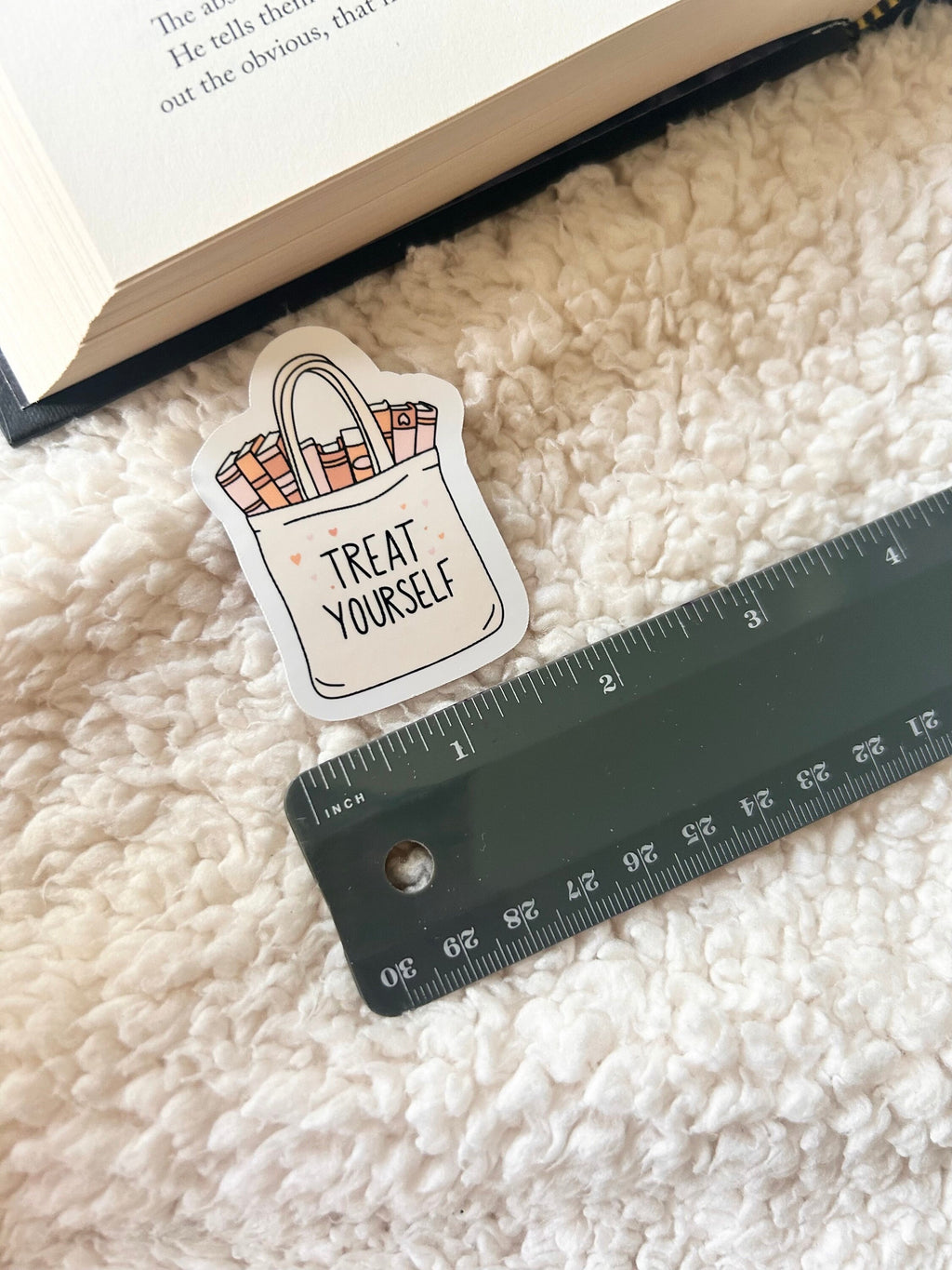 treat yourself to books sticker