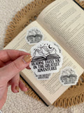 reading takes you on adventures sticker