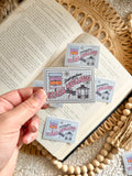 stars hollow postcard sticker