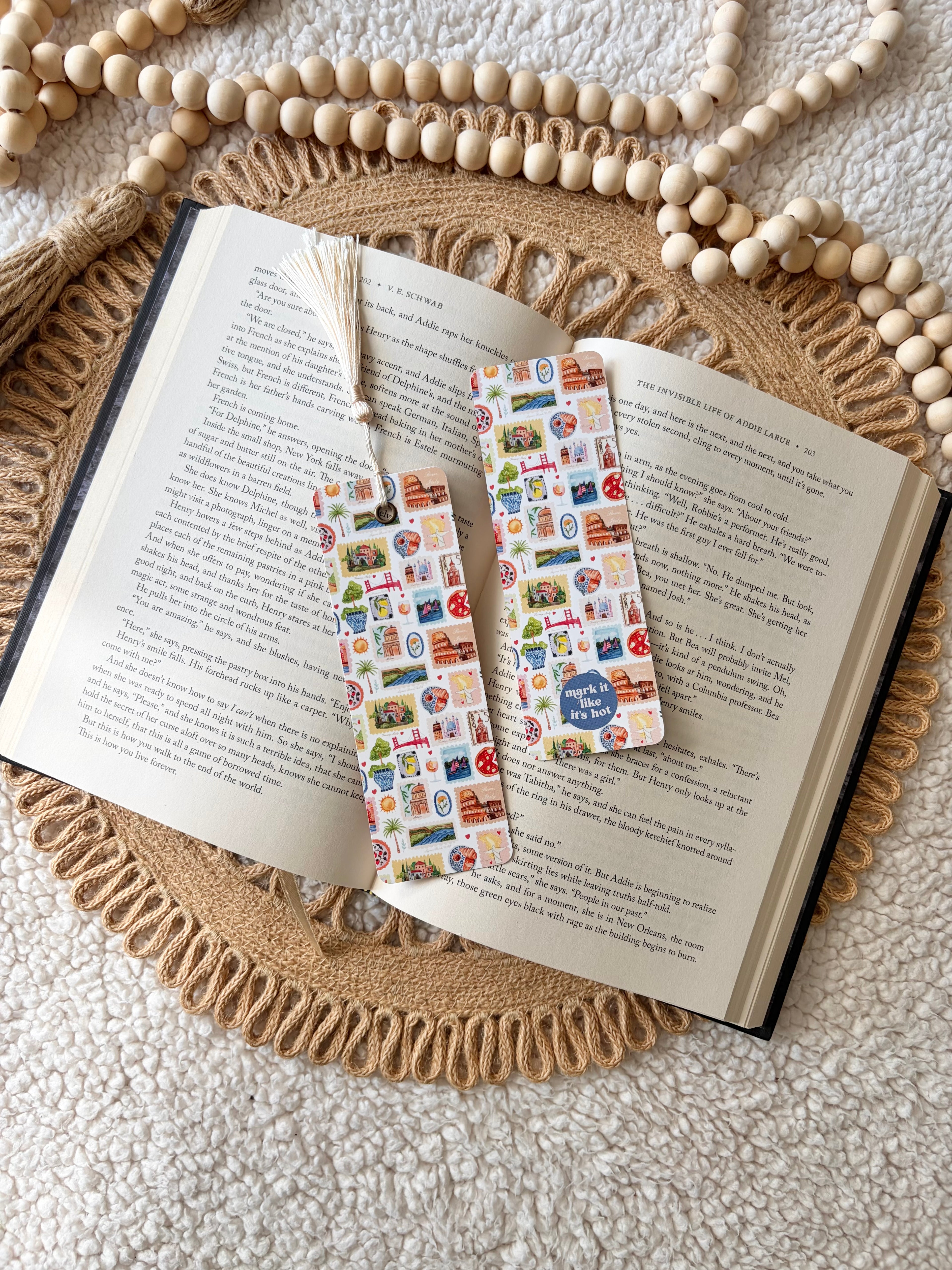 postcard from Europe bookmark