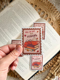 fall in love with reading sticker
