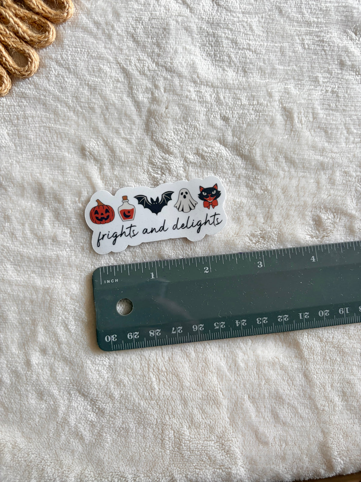 frights and delights sticker