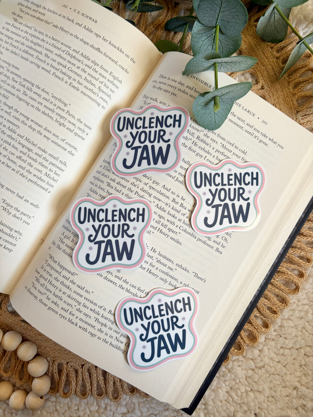 unclench your jaw sticker
