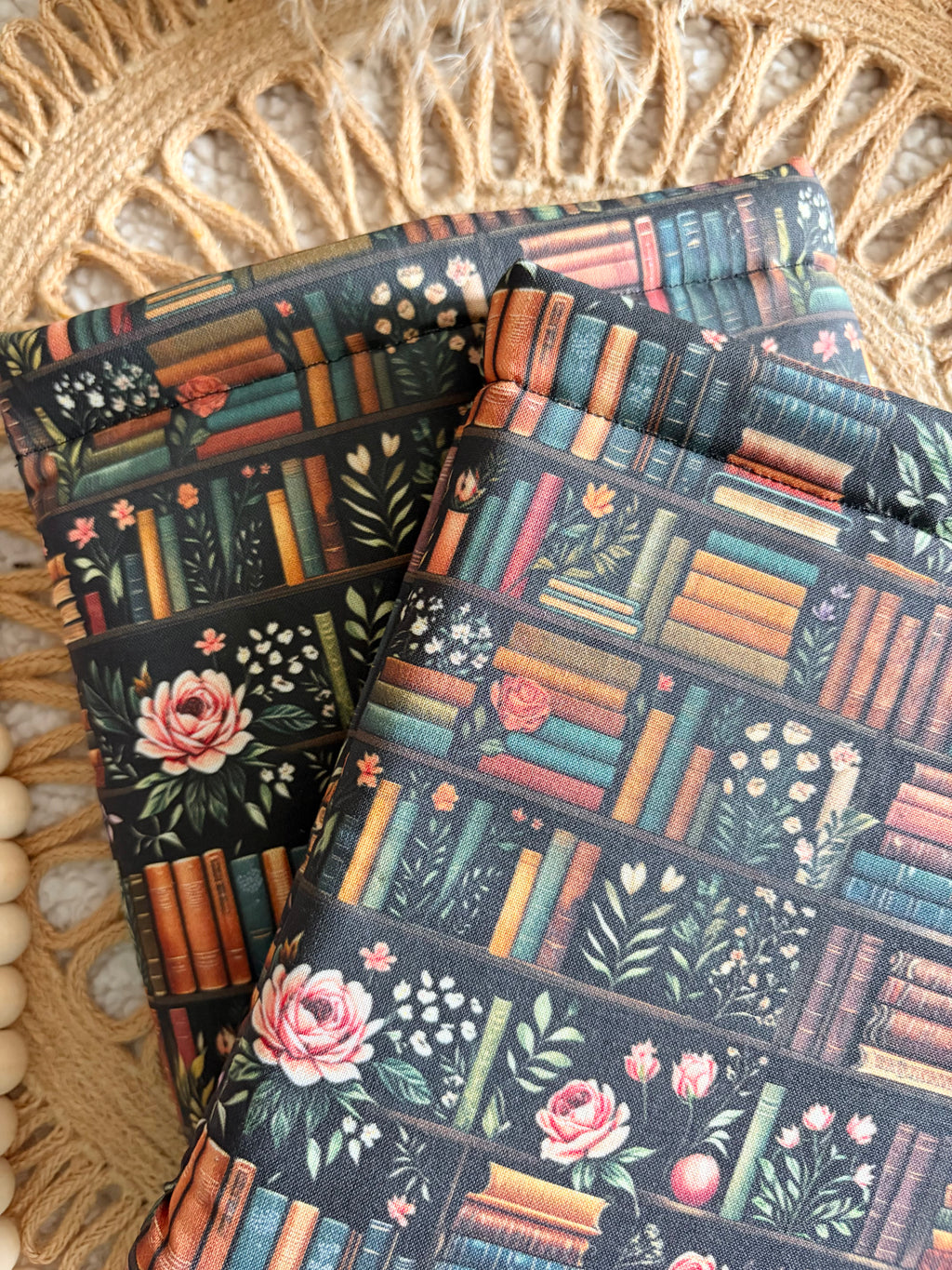 dark academia bookshelf book & kindle sleeve