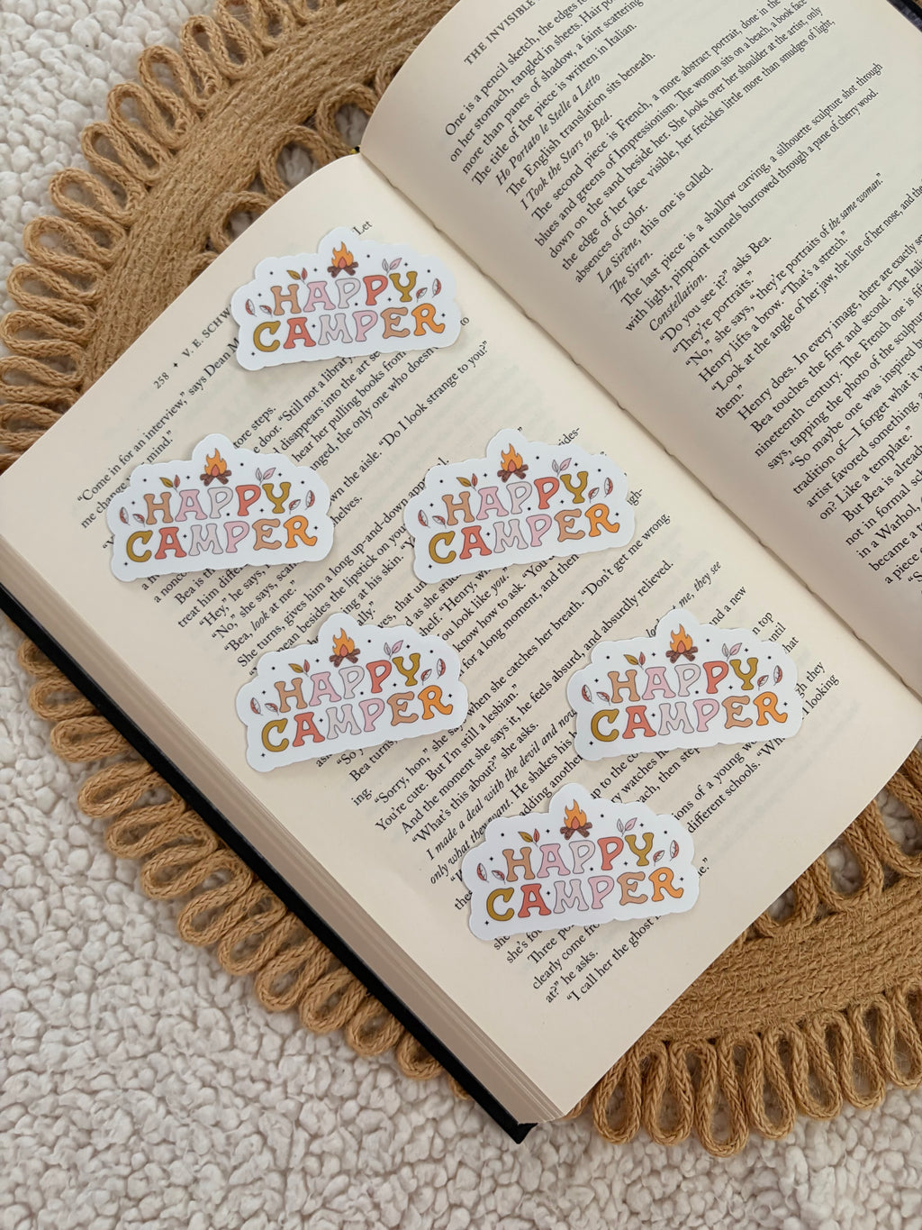 happy camper sticker