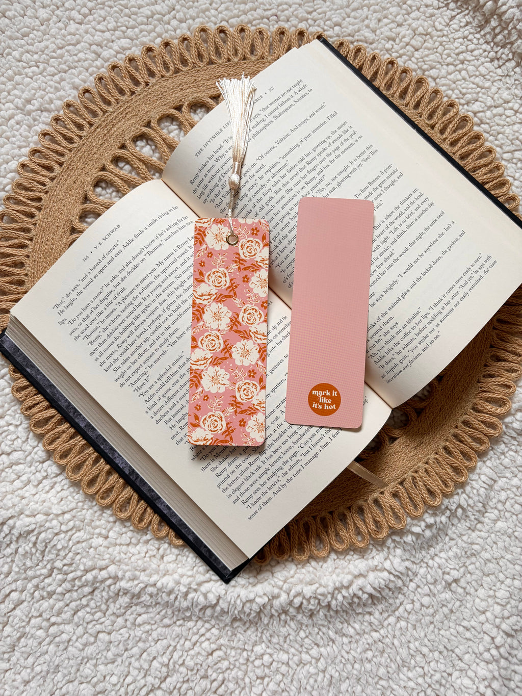 soft blooms bookmark