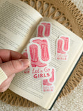 lets go girls sticker