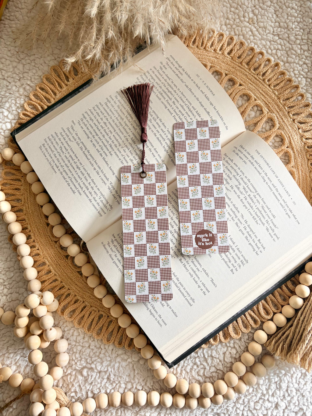 fall patchwork bookmark