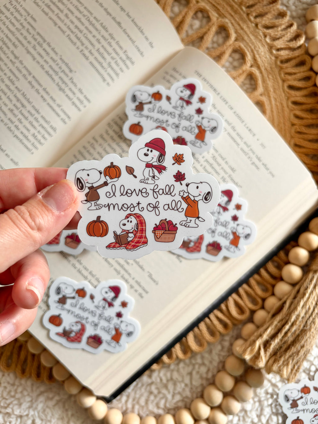love fall most of all sticker