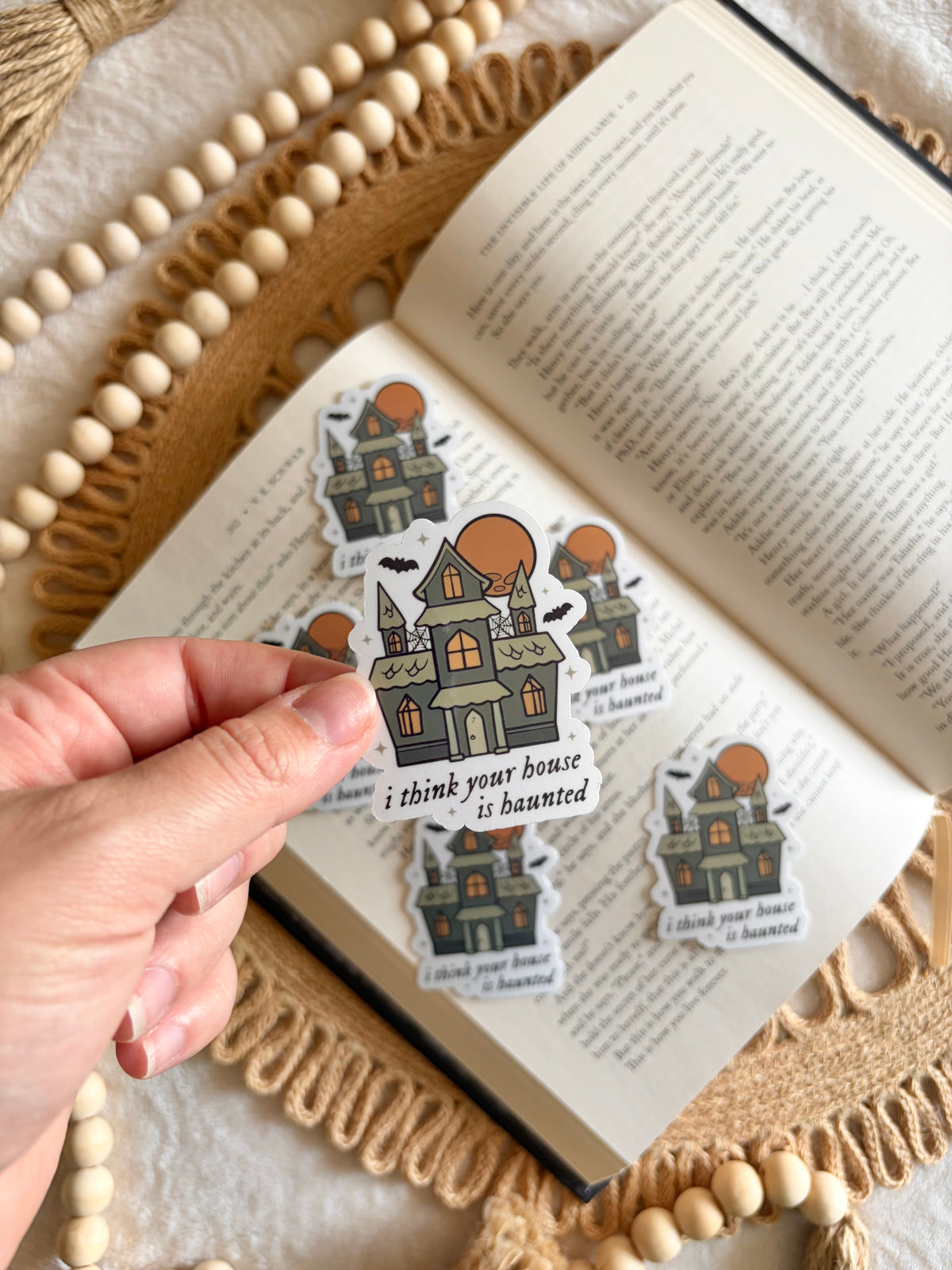 haunted house sticker