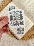 life is better by the campfire sticker