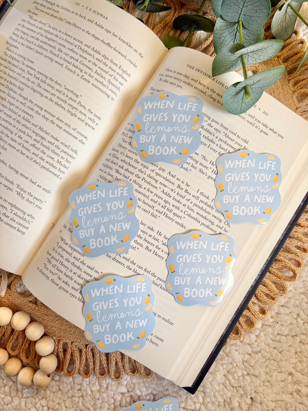 when life gives you lemons buy books stickers