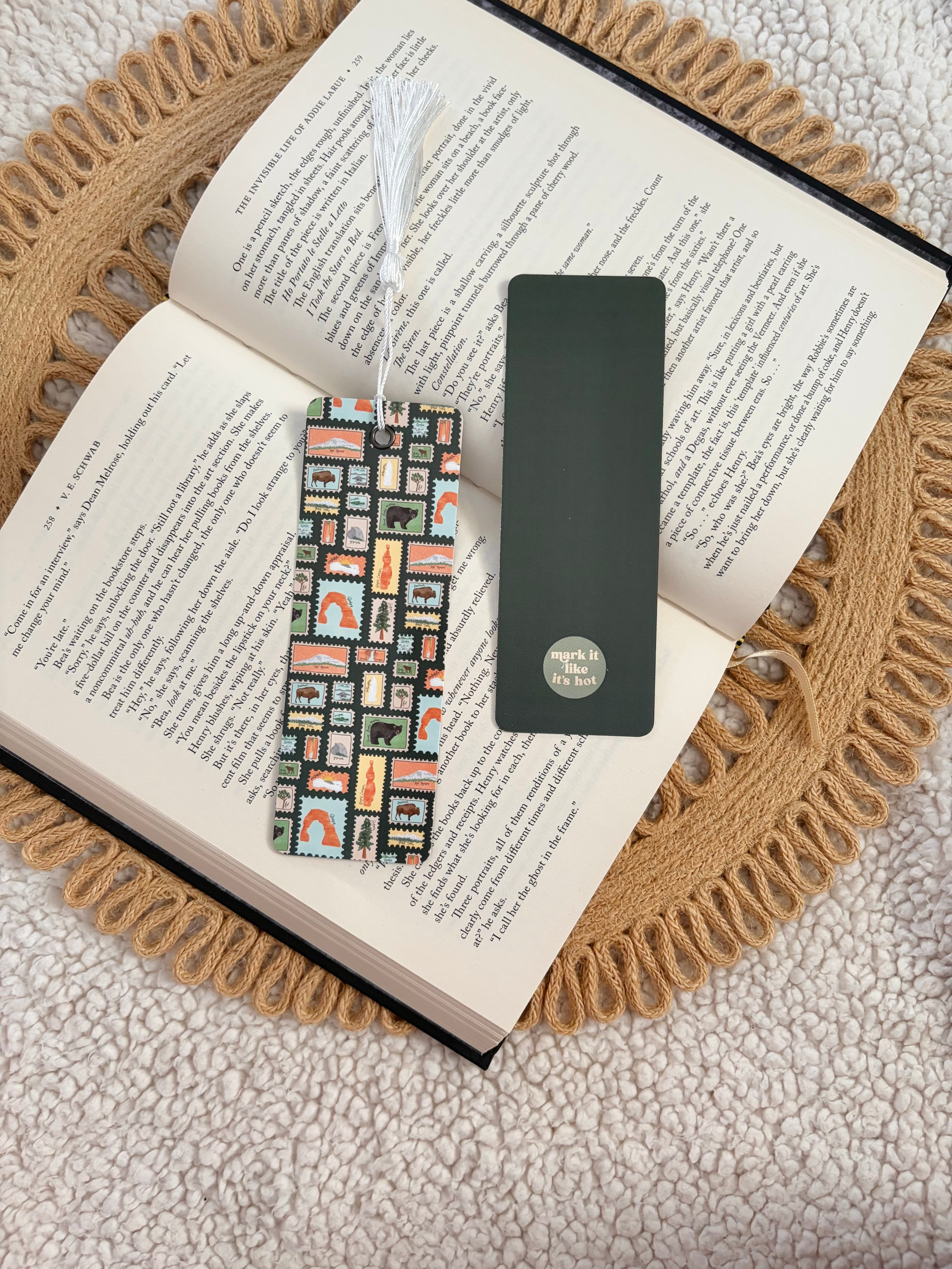 national park stamps bookmark