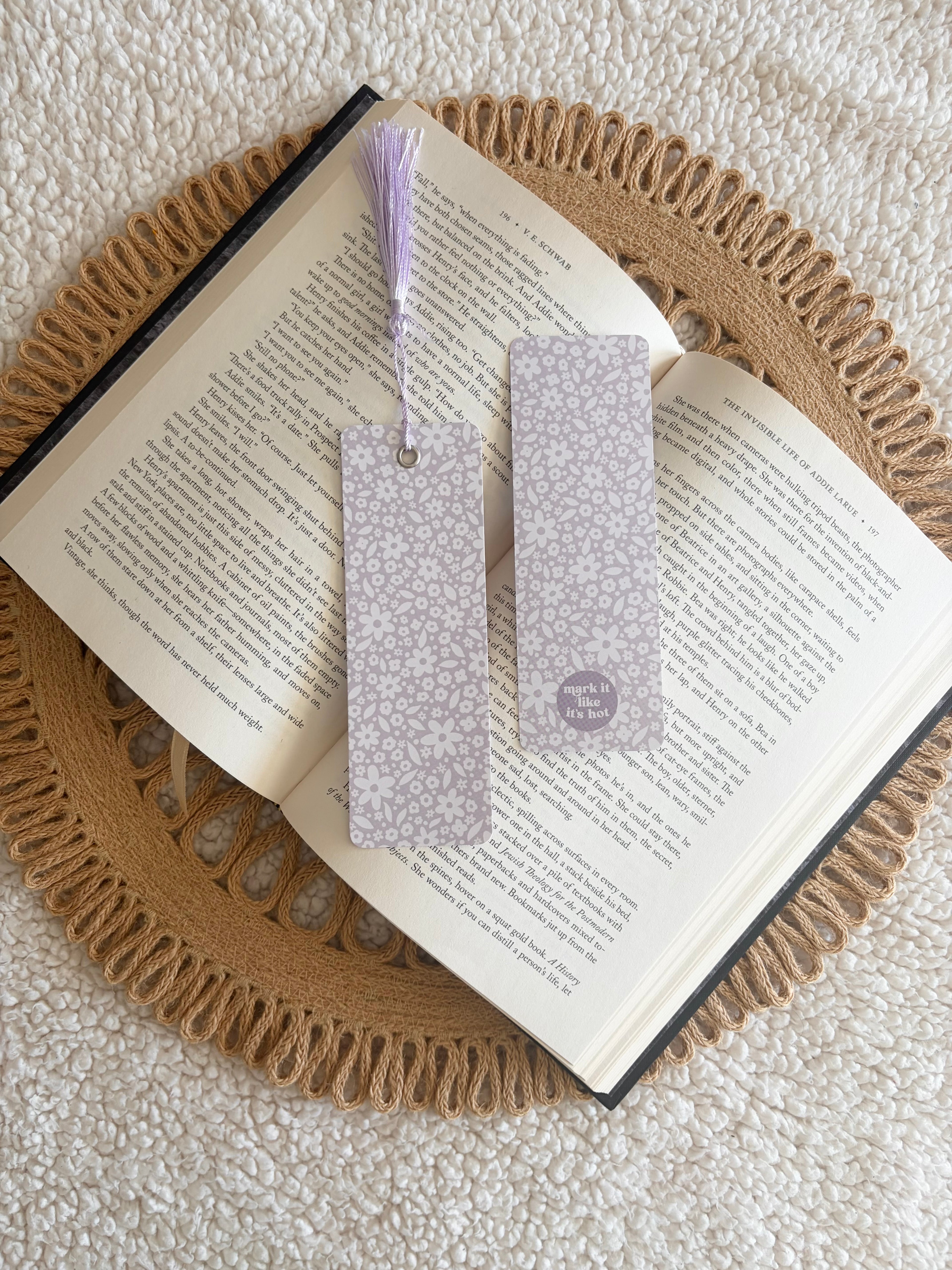 lavender fields bookmark