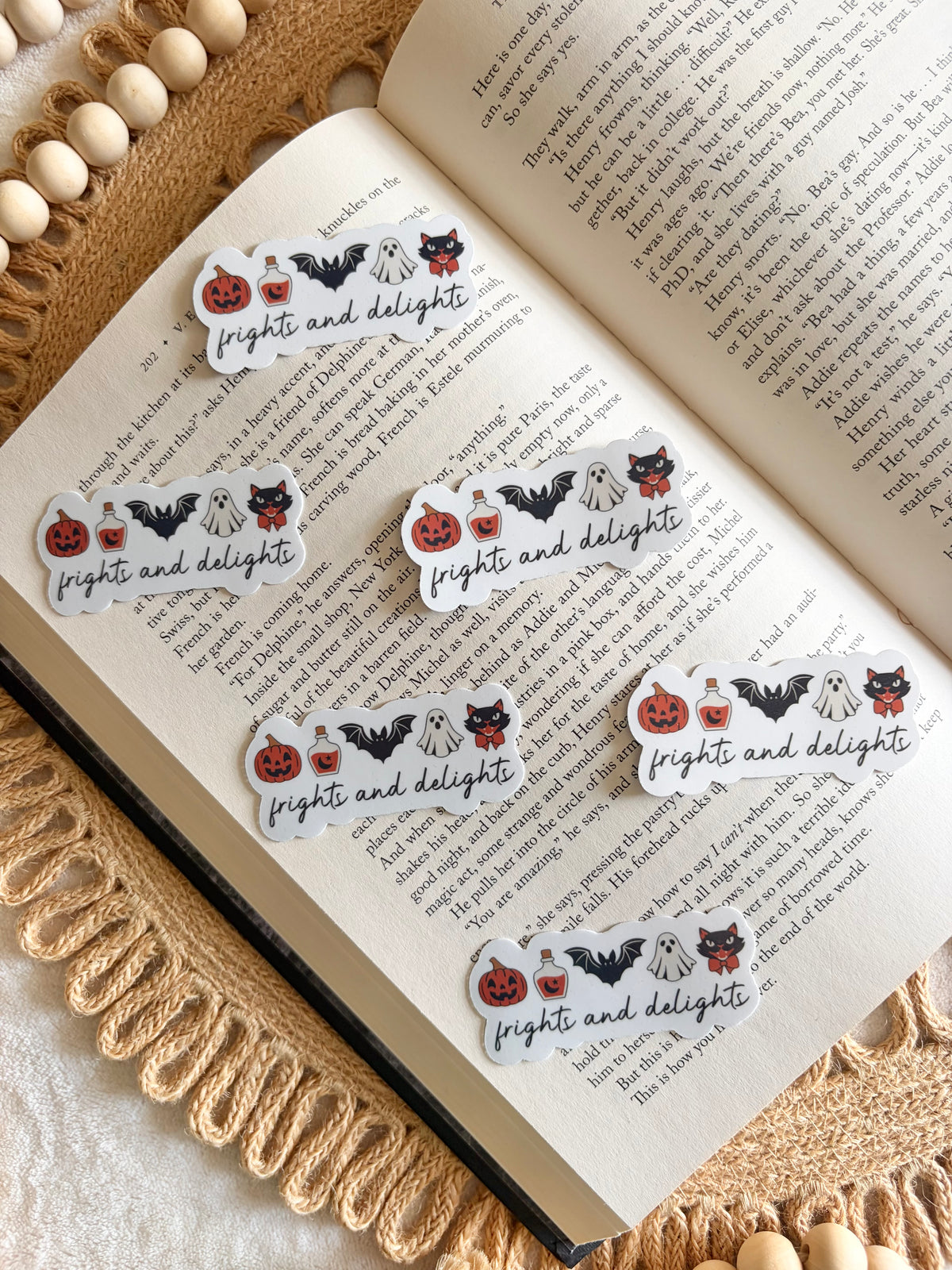 frights and delights sticker