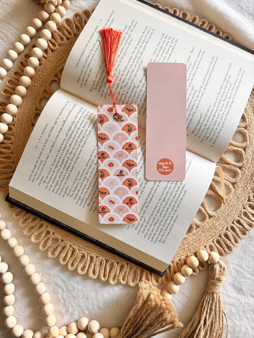vintage halloween bookmark