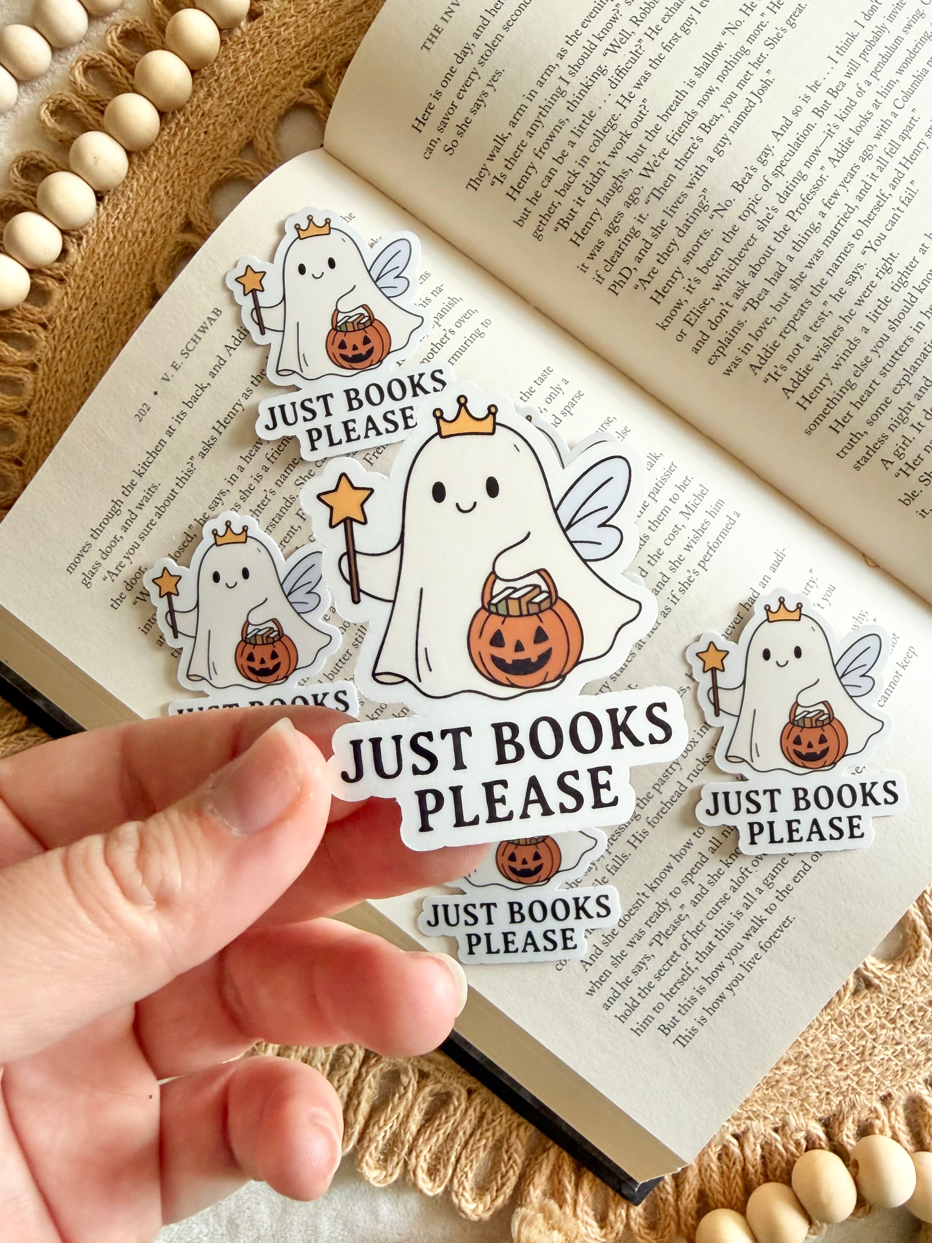 just books please sticker
